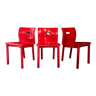 3 chaises 4870 par Anna Castelli Ferrieri pour Kartell