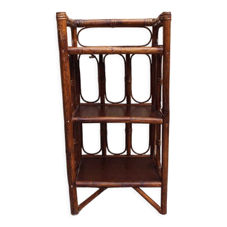 Etagère chevet en rotin et bambou