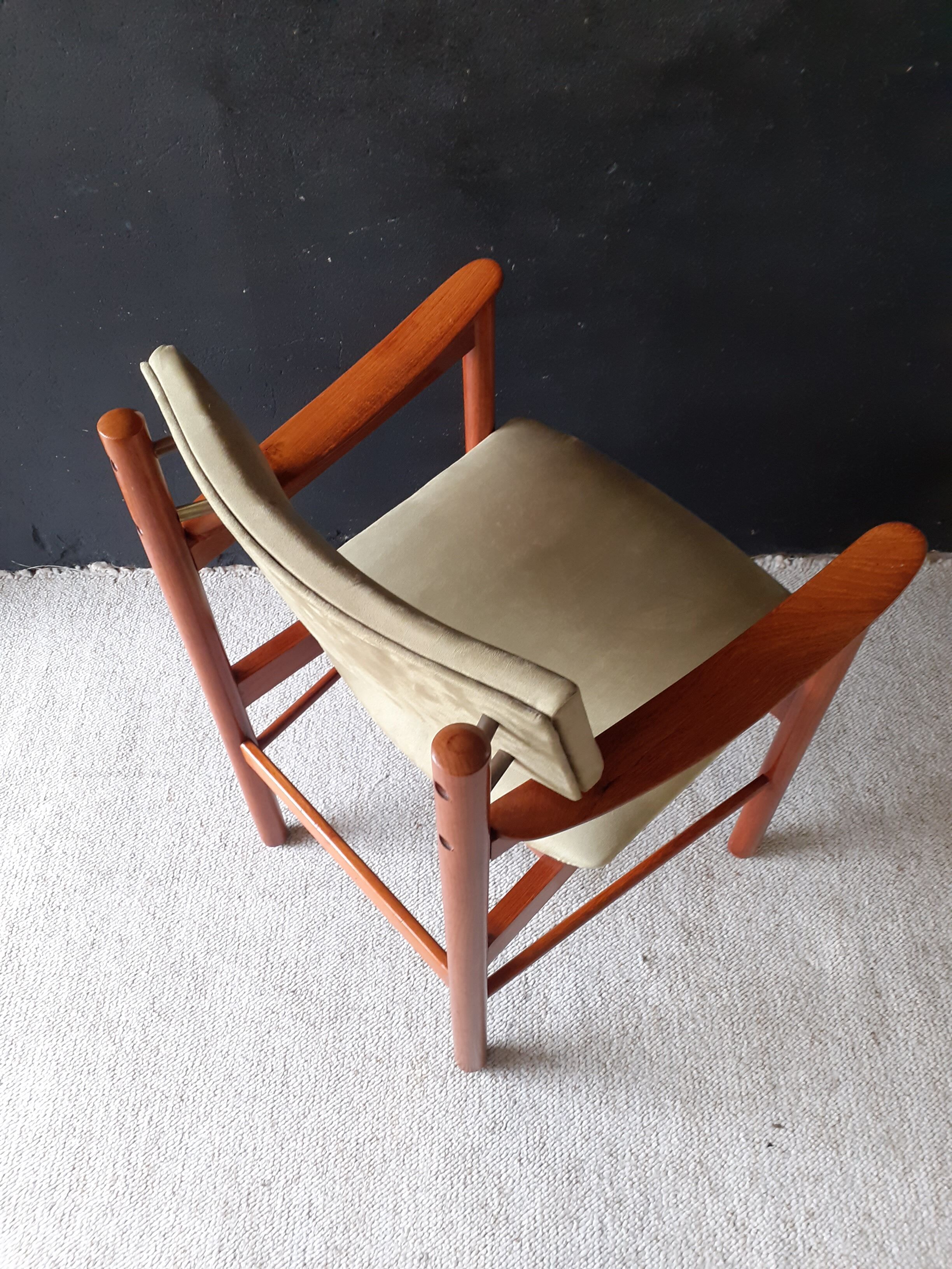 Vintage office chair, anise green