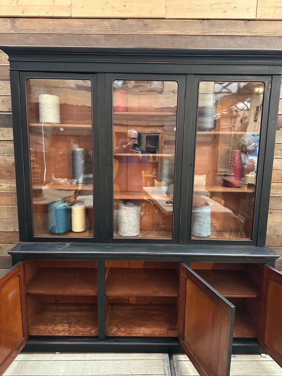 Large patinated library