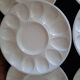 Set of 6 Vintage Mimosa Egg Plates – Speckled Cream Ceramic
