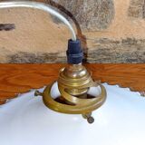 White opaline suspension toothed 26 cm diameter