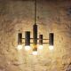 Lustre vintage Sciolari 5 feux par Boulanger 1970