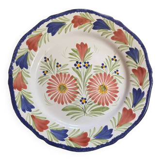 Henriot Quimper HB earthenware plate