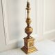 Ancient Venetian lamp in polychrome carved wood