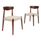 Set of two dining chairs in Scandinavian design.