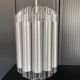 Suspension lamp chandelier ceiling light Aluminium plexi raak septiem B-1205 1960