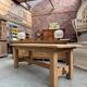 Solid oak farmhouse table