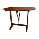 Table d'appoint ovale rabattable