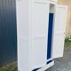 Armoire ancienne parisienne blanche intérieur bleu majorelle