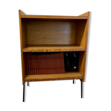 Vintage Scandinavian style wood bookcase