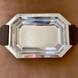 Art Deco silver metal bread basket