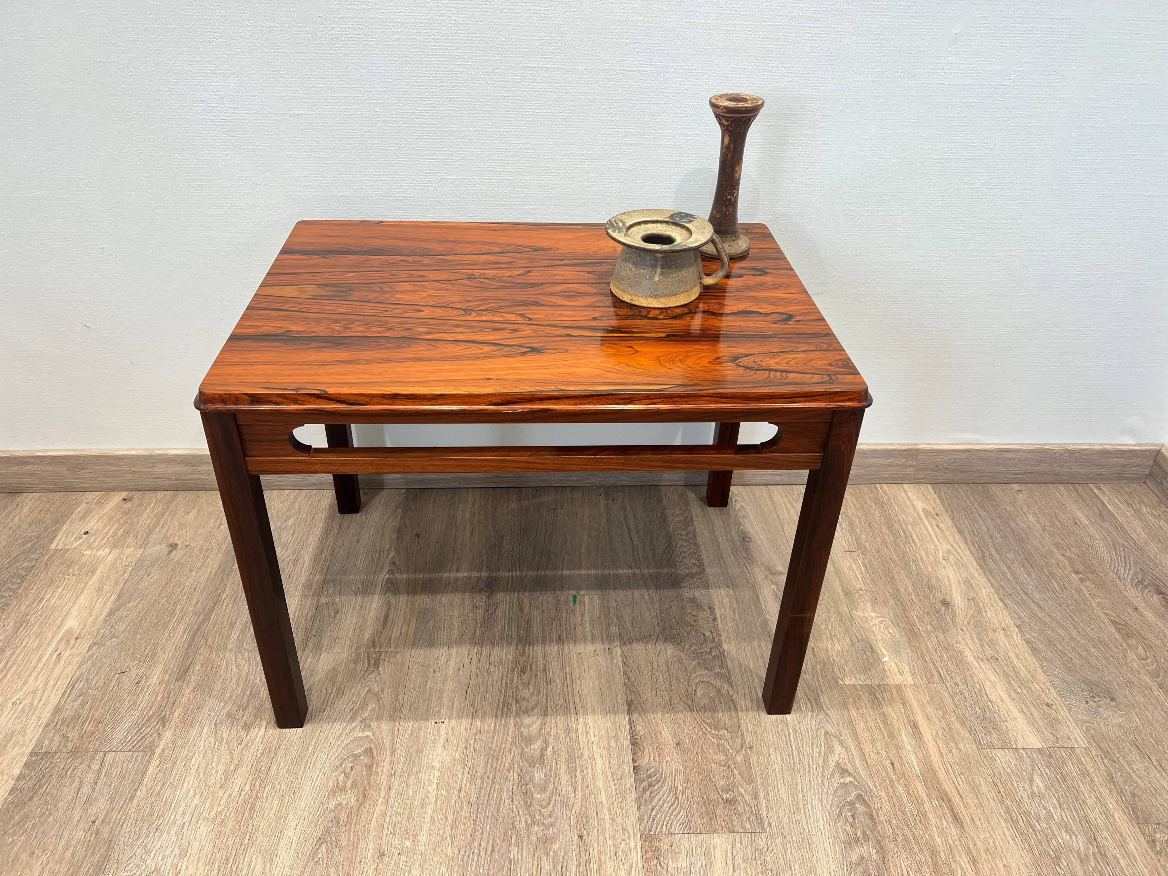 Coffee table in rosewood by Rasmus Solberg