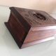 Old patented open-wood cigarette box 30-40 years