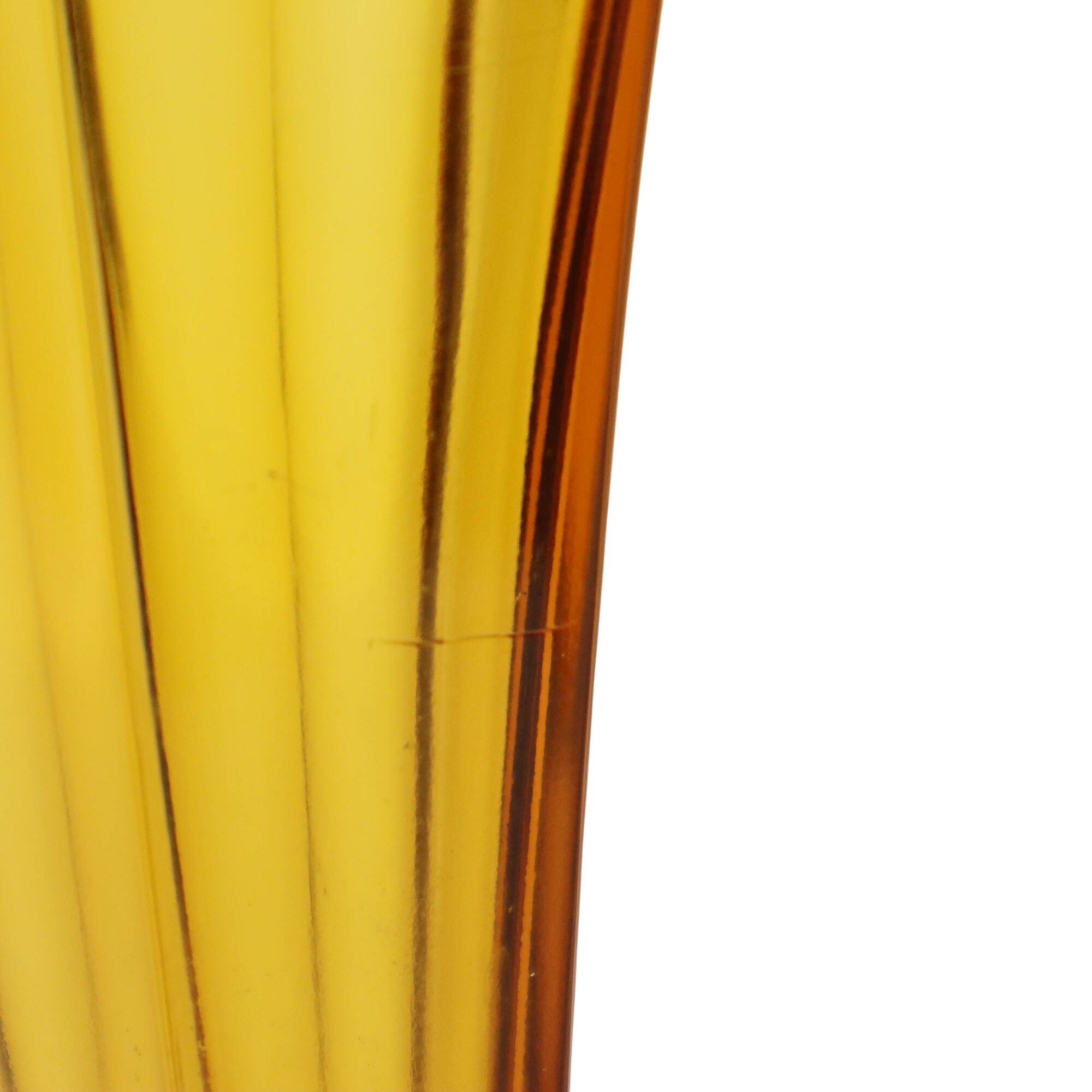 Luxval Vase Amber Américain 1935 Val Saint Lambert Art Deco