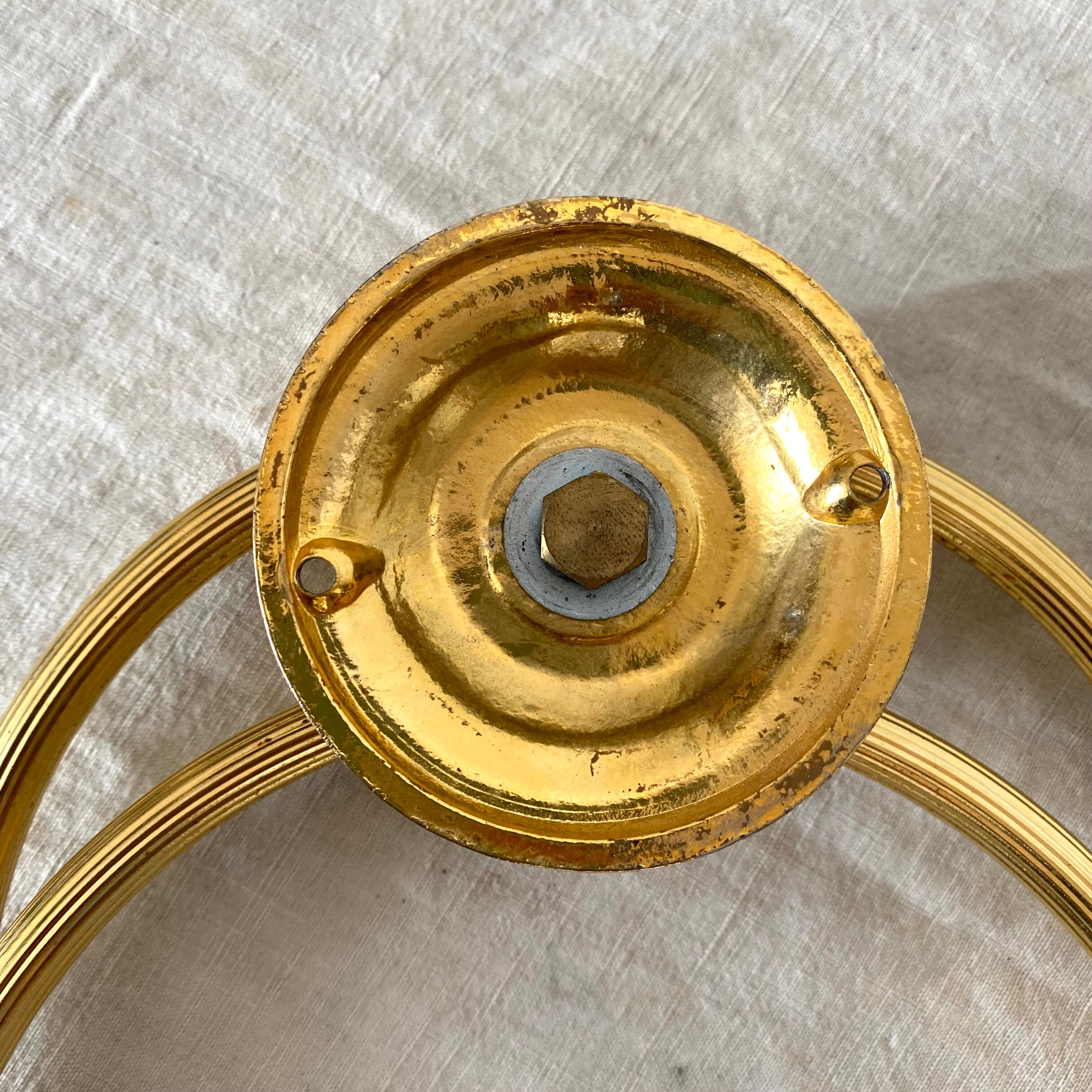 Towel rack golden rings