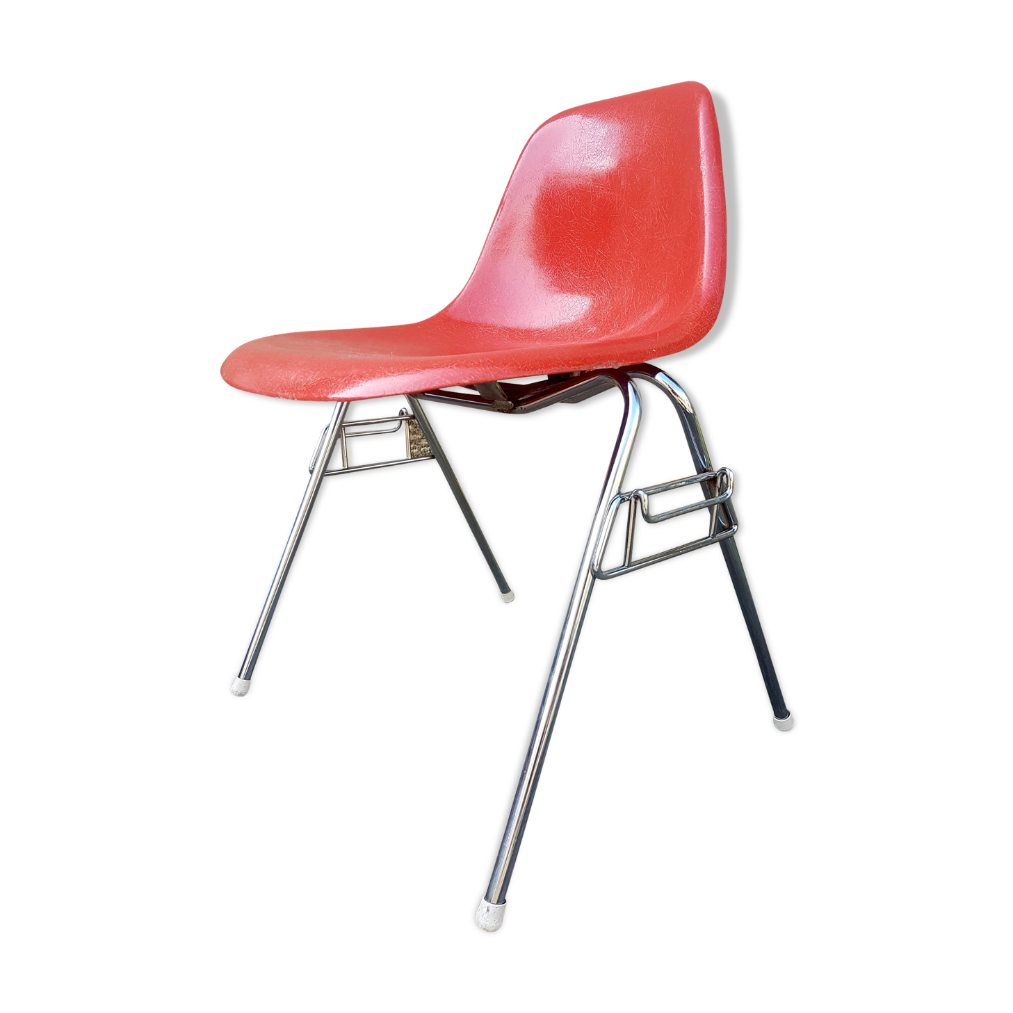 Chair DSS orange by Charles & Ray Eames for Herman Miller years 60