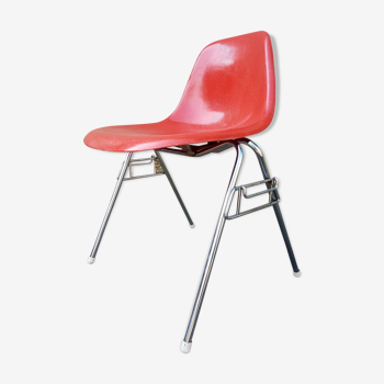 Chair DSS orange by Charles & Ray Eames for Herman Miller years 60