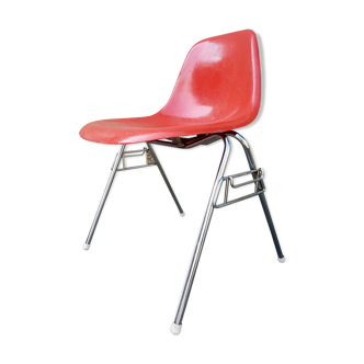 Chair DSS orange by Charles & Ray Eames for Herman Miller years 60