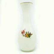 Mid-century modern vase, latticino glass, Poland, 1970s