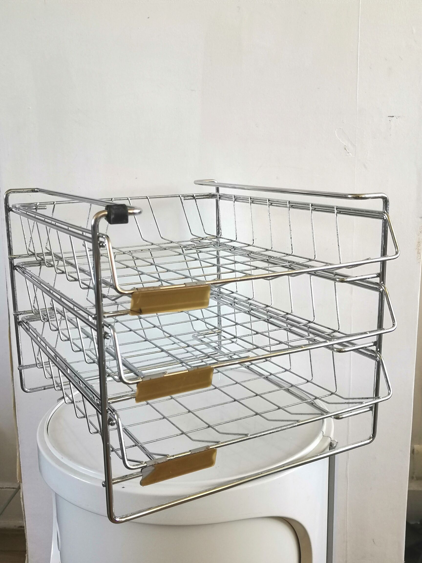 Range mail Grieshaber in steel wire design 60s - 70s
