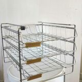 Range mail Grieshaber in steel wire design 60s - 70s