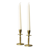 2x Mid century brass candle sticks, Kara Denmark