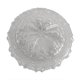 Structured glass round ceiling lamp vintage 60s-70s