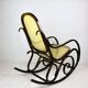 Vintage Brown Rocking Chair by Michael Thonet