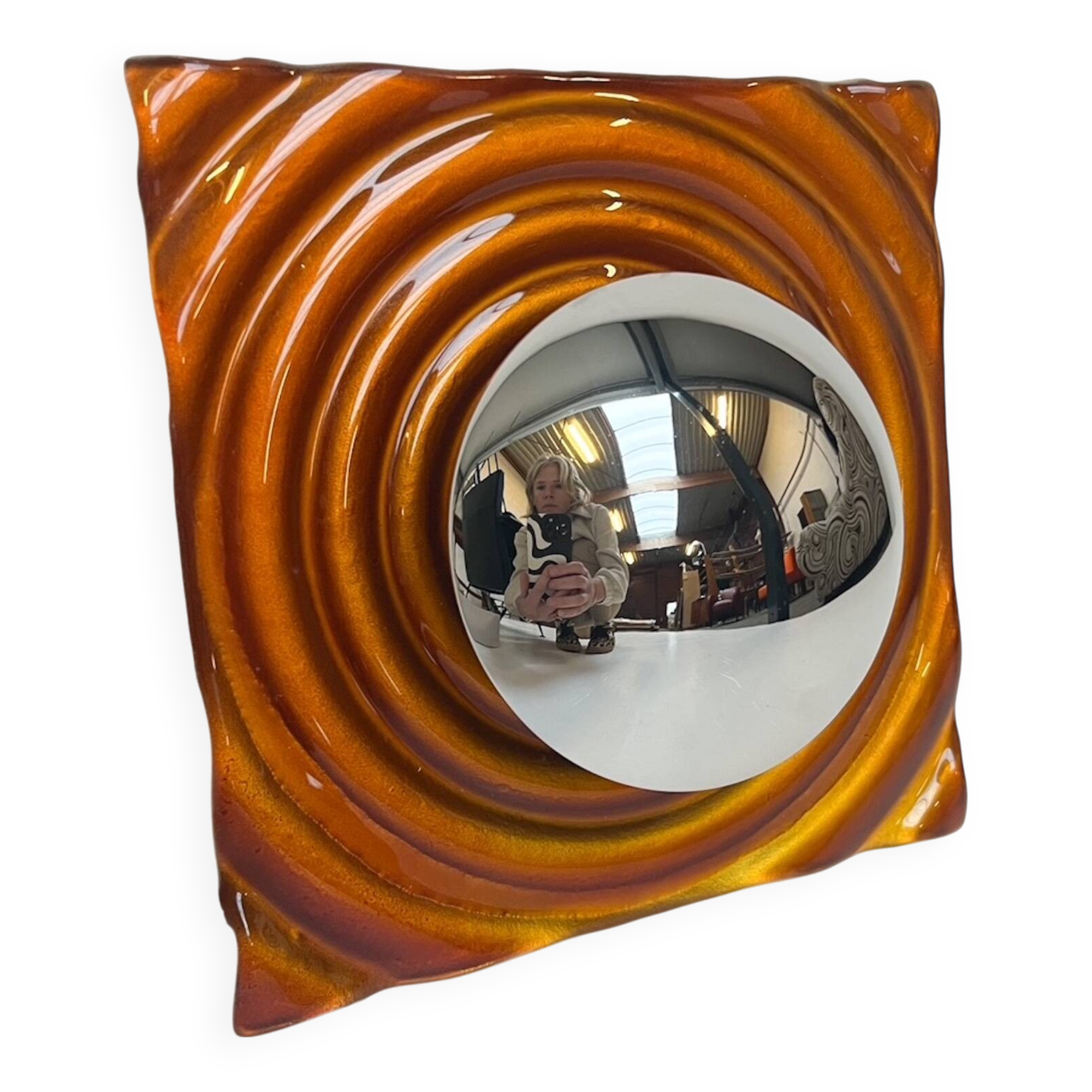 Ceramic wall lamp by Pan International 1980s