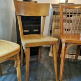 Series of 10 mismatched bistro chairs