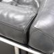LC2 armchair in black leather – Design Le Corbusier, Pierre Jeanneret & Charlotte Perriand
