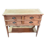 Louis XVI style console in pickled cherry