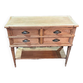 Louis XVI style console in pickled cherry
