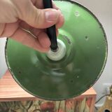 Vintage enamelled sheet metal wall light