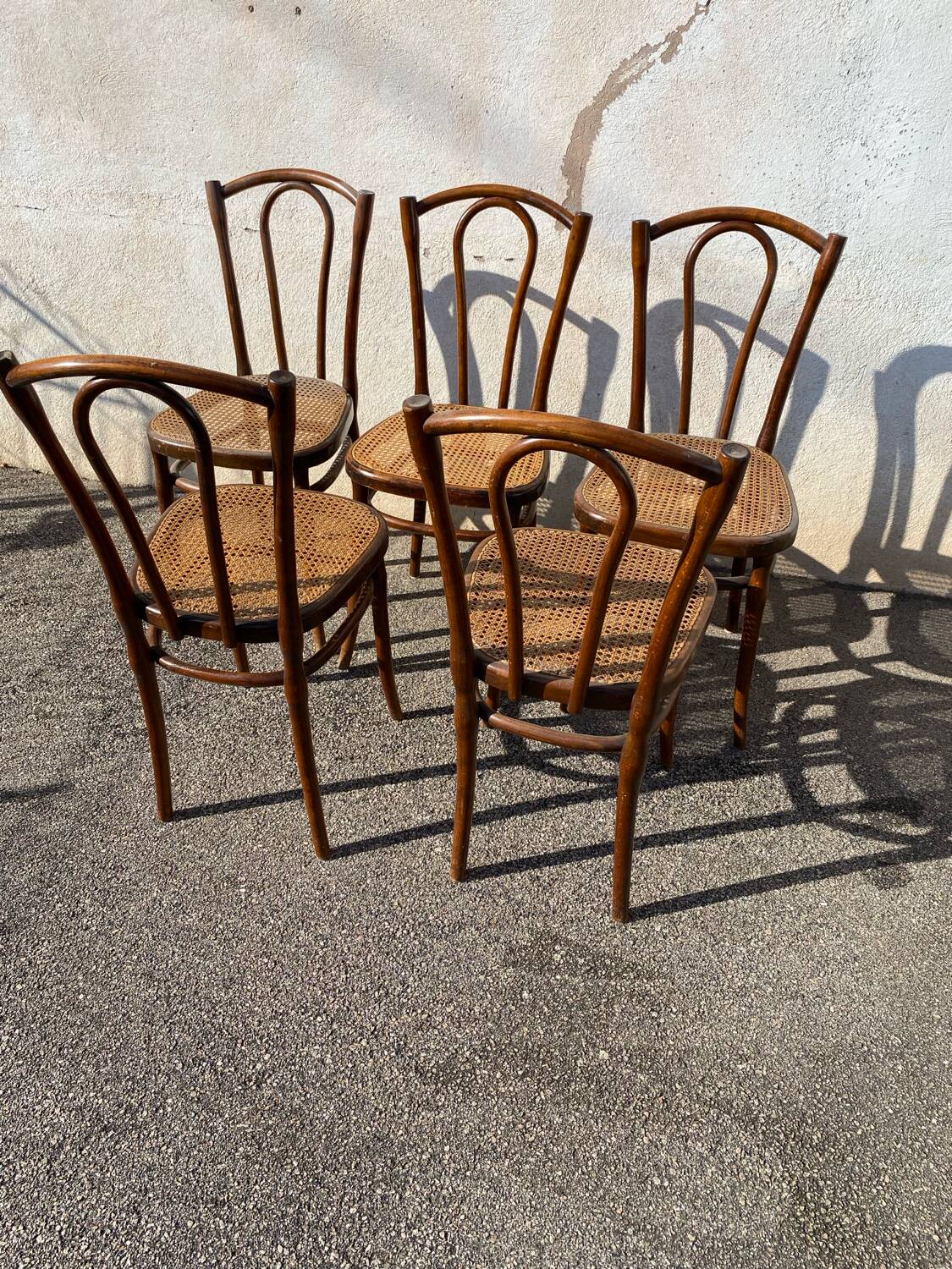 Set de 5 chaises fischel épingles