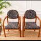 2 armchairs with armrests by Baumann