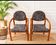 2 armchairs with armrests by Baumann