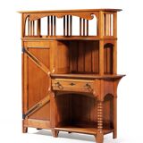 Gustave serrurier-bovy  buffet - vaisselier chambre d'artisan  circa 1