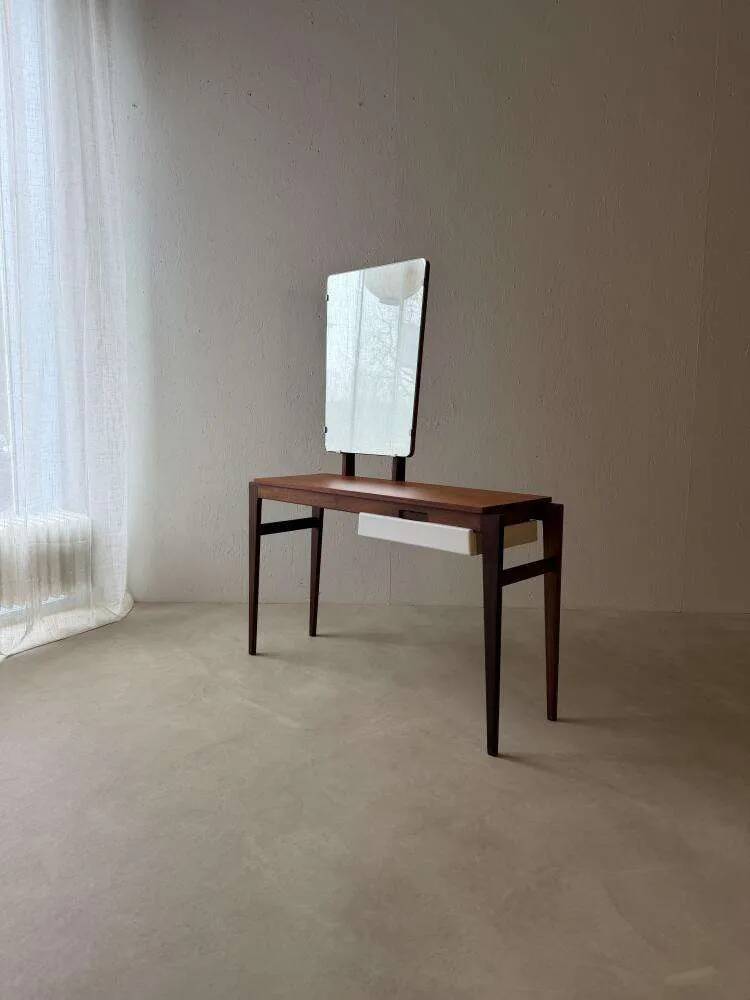 Vintage mahogany teak dressing table 1960s