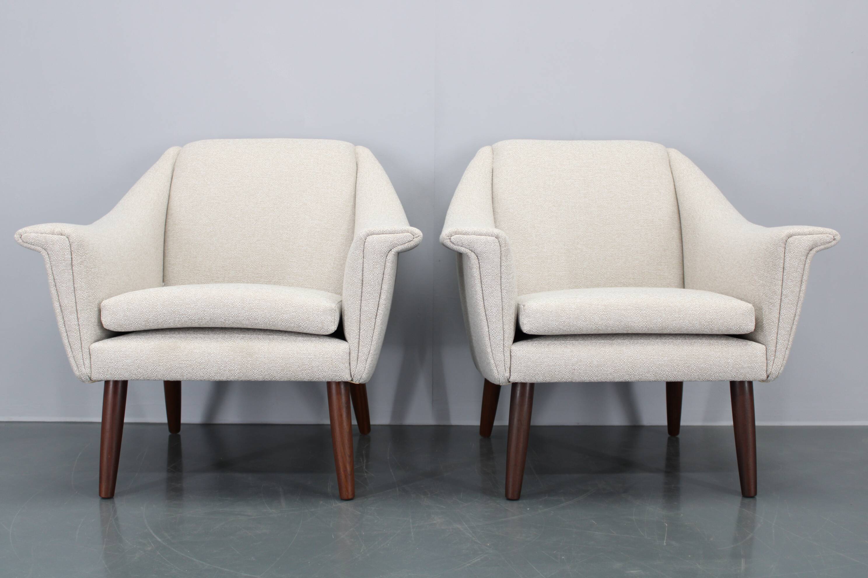 1960s Pair of Danish Restored Armchairs