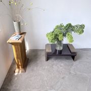 Art Deco coffee table in lacquer and brass