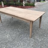 Raw oak farmhouse table