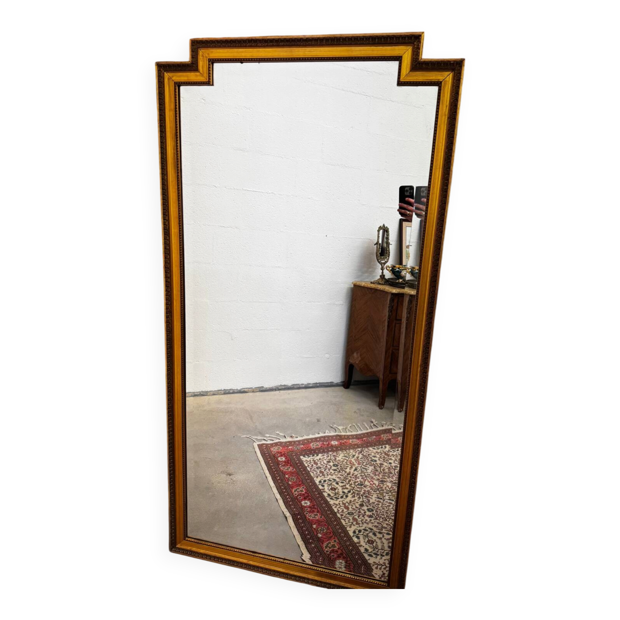 Large gold mirror in the Louis XVI style