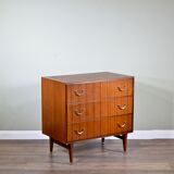 Midcentury Meredew walnut chest of drawers