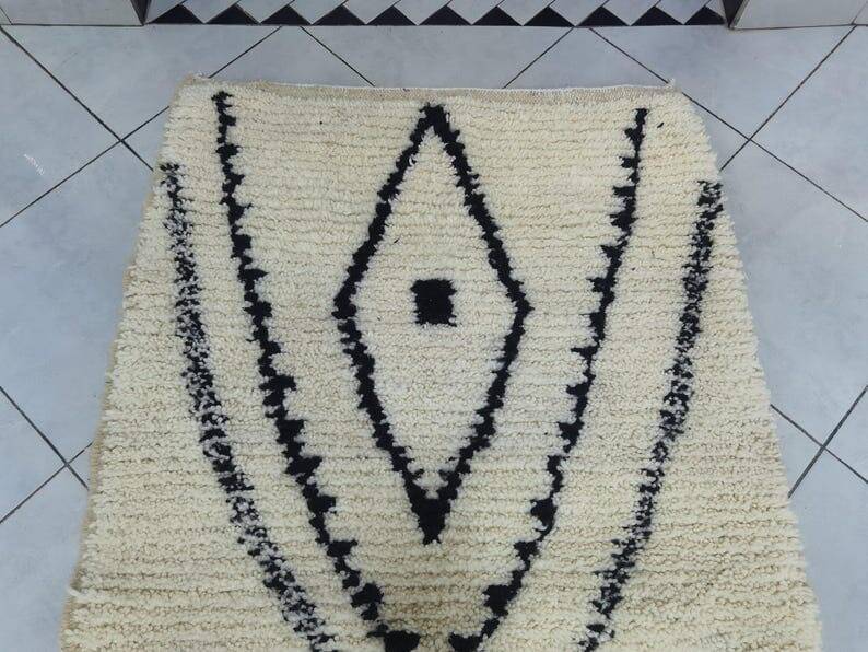 Berber beni mrirt hallway rug