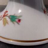 White porcelain &  flowers compotier