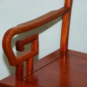 Vintage Oriental Armchair in Carved Teak, China