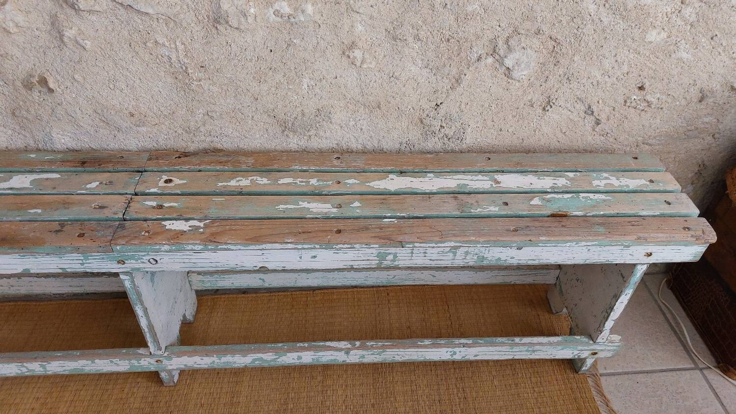 Antique bench with original patina
