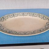 Oval ironstone plate from around 1900.
